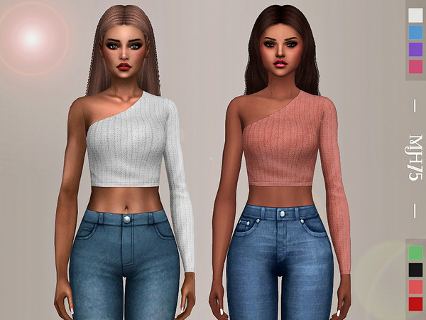 Sims 4 Ramira Top by Margeh 75 at TSR