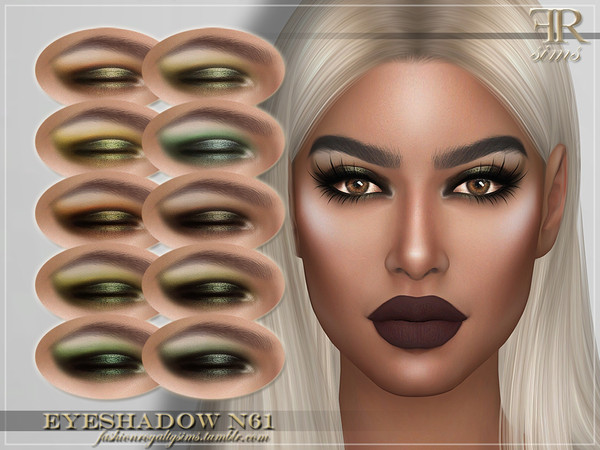 Sims 4 FRS Eyeshadow N61 by FashionRoyaltySims at TSR