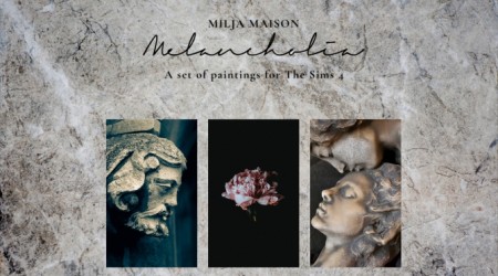 MELANCHOLIA paintings at Milja Maison