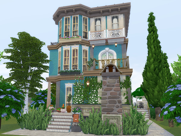 Sims 4 Belle Townhouse by Ineliz at TSR