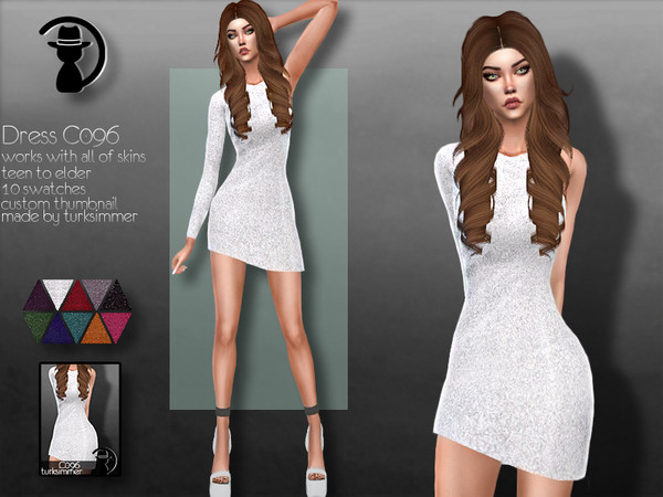 Sims 4 Dress C096 by turksimmer at TSR