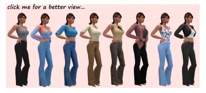 Sims 4 SP03 BELL BOTTOMS at Sims4Sue