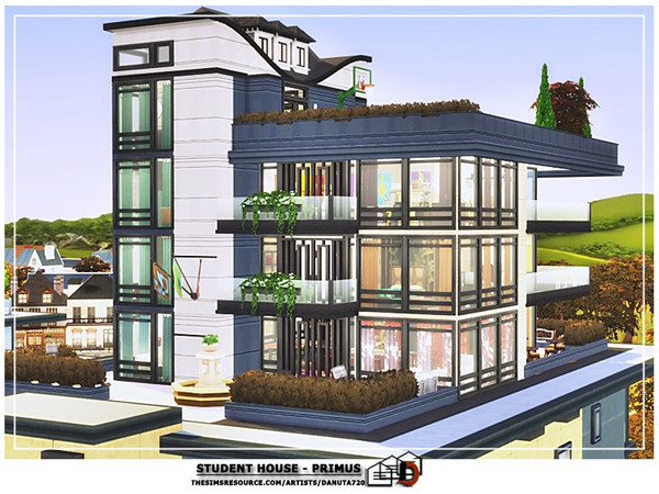 Sims 4 Student house PRIMUS by Danuta720 at TSR