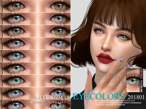 Sims 4 Eyecolors 201922 by S Club WM at TSR