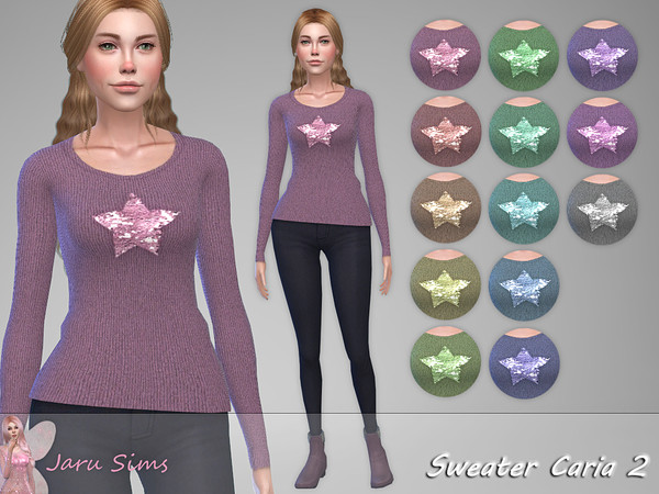 Sims 4 Sweater Caria 2 by Jaru Sims at TSR