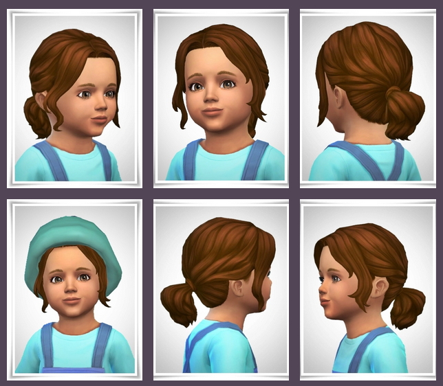 Sims 4 Lacey Hair Toddler version at Birksches Sims Blog