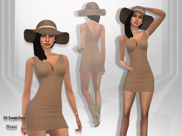 Sims 4 Mini V 005 dress by pizazz at TSR