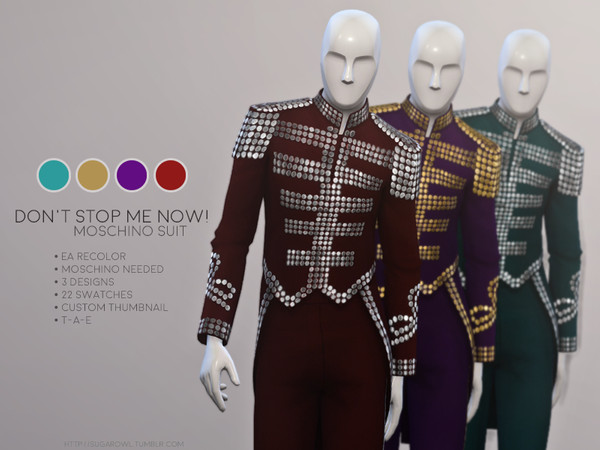 Sims 4 Dont stop me now! suit by sugar owl at TSR