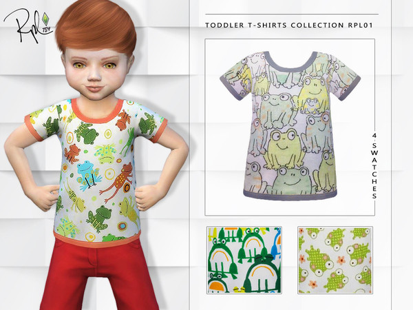 Sims 4 Toddler T shirts Collection RPL01 by RobertaPLobo at TSR
