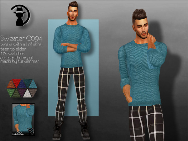 Sims 4 Sweater C094 by turksimmer at TSR