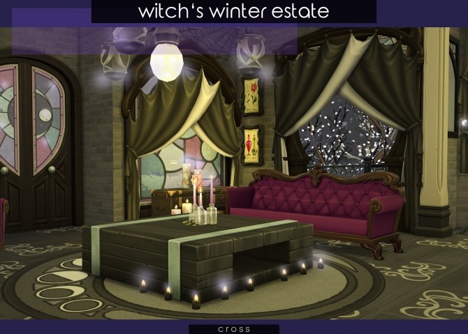 Sims 4 Witchs Winter Estate by Praline at Cross Design