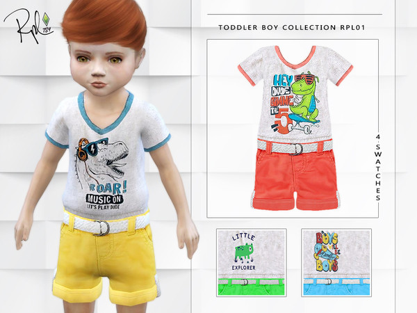 Sims 4 Toddler Boy Collection RPL01 by RobertaPLobo at TSR