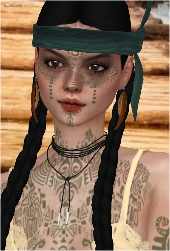 Sims 4 Collection Acc Spirits Of Natives Eyeshadow & Tattoos at Jenni Sims