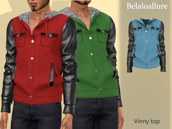 Belaloallure Vinny top by belal1997 at TSR » Sims 4 Updates