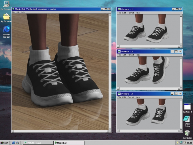 VOLLEYBALL SNEAKERS + SOCKS at Magic-bot » Sims 4 Updates