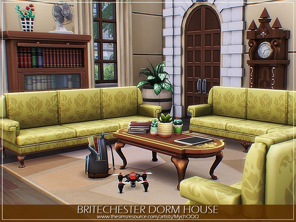 Sims 4 Britechester Dorm House by MychQQQ at TSR