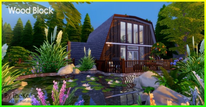 Sims 4 Wood Block house at Kalino
