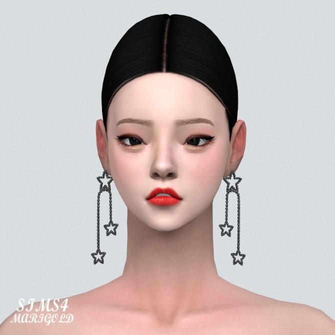 Sims 4 33 Star Earrings at Marigold