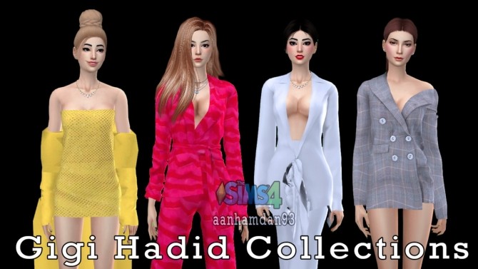 Sims 4 Gigi Hadid Collections at Aan Hamdan Simmer93