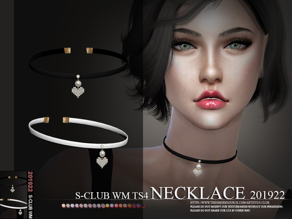 Sims 4 Necklace 201922 by S Club WM at TSR