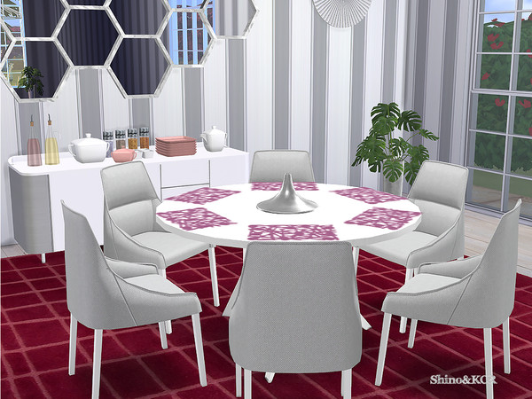 Sims 4 Dining Rose by ShinoKCR at TSR