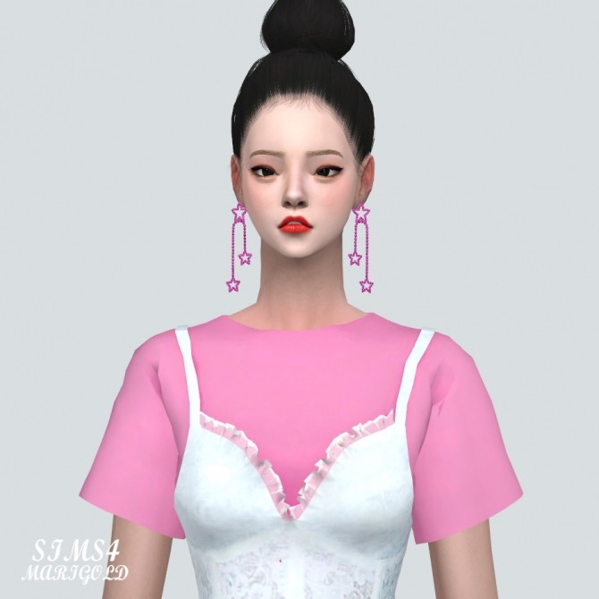 Sims 4 33 Star Earrings at Marigold