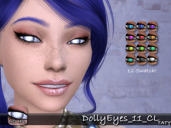 Sims 4 Dolly Eyes 11 CL by tatygagg at TSR