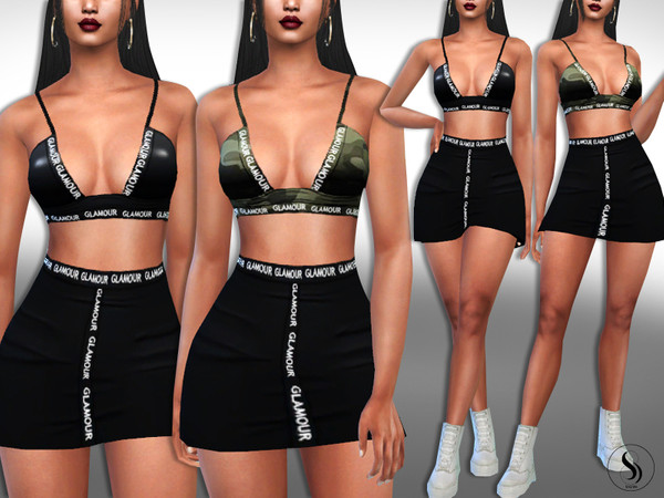 Sims 4 Casual And Party Two Piece Outfits by Saliwa at TSR