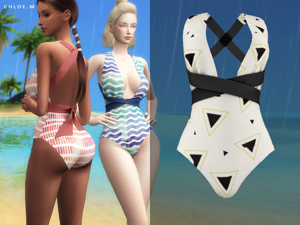 Sims 4 Swimsuit FM 05 by ChloeMMM at TSR