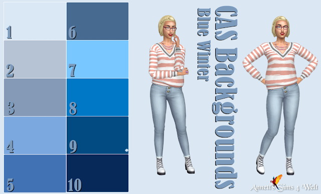 Sims 4 CAS Backgrounds Blue Winter Uni at Annett’s Sims 4 Welt