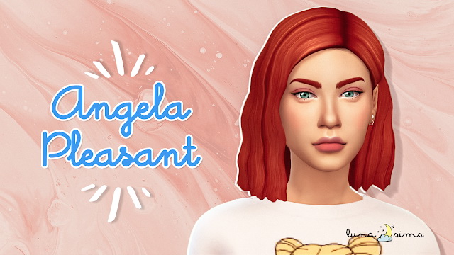 Sims 4 ANGELA PLEASANT Townie Makeover at Luna Sims