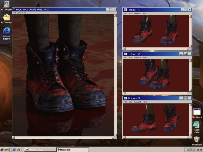 Sims 4 DEADLY DIRTY BOOTS at Magic bot