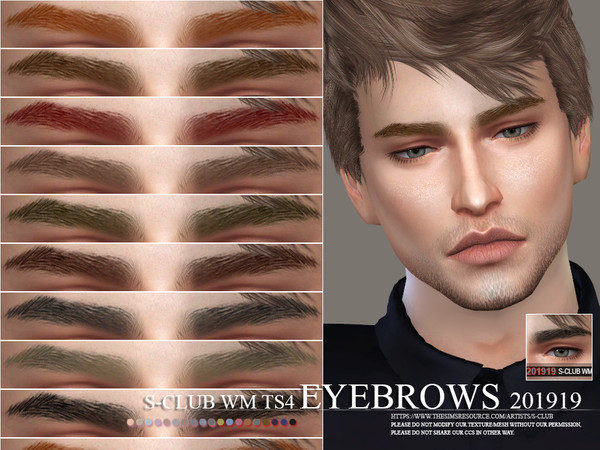 Sims 4 Eyebrows 201919 by S Club WM at TSR