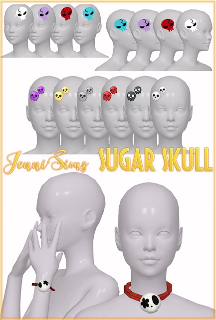 Sims 4 Collection Acc Sugar Skull at Jenni Sims