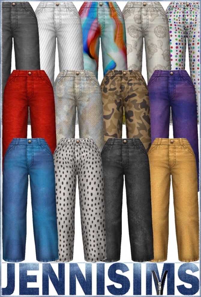 Sims 4 Top & Jeans Base Game Compatible at Jenni Sims
