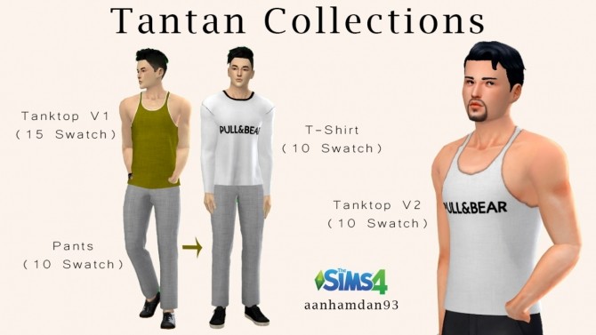 Sims 4 Tantan Male Collections at Aan Hamdan Simmer93