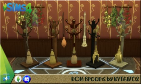Magic Brooms with standard at Simmetje Sims