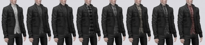 Sims 4 Pocket Blazer with Button up Shirt (P) at Darte77