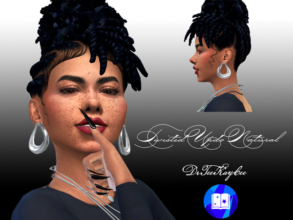 Sims 4 Twisted Updo Natural Hairstyle by drteekaycee at TSR