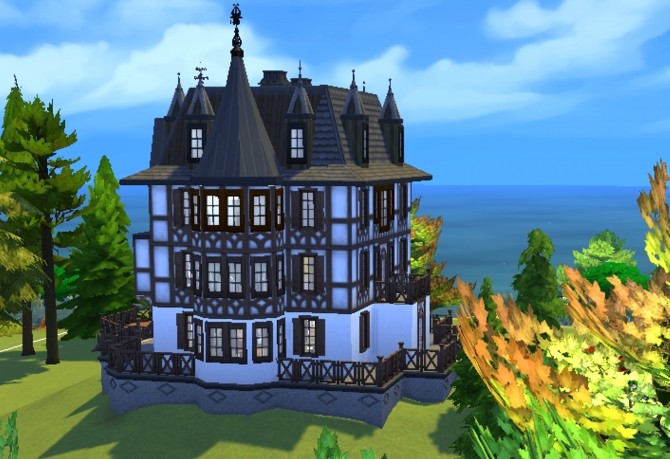Sims 4 Villa Cassel by valbreizh at Mod The Sims