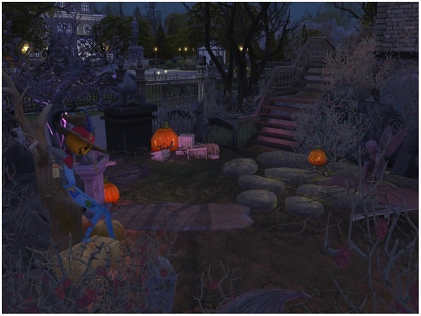 Sims 4 Dark Witch gloomy house by lotsbymanal at TSR