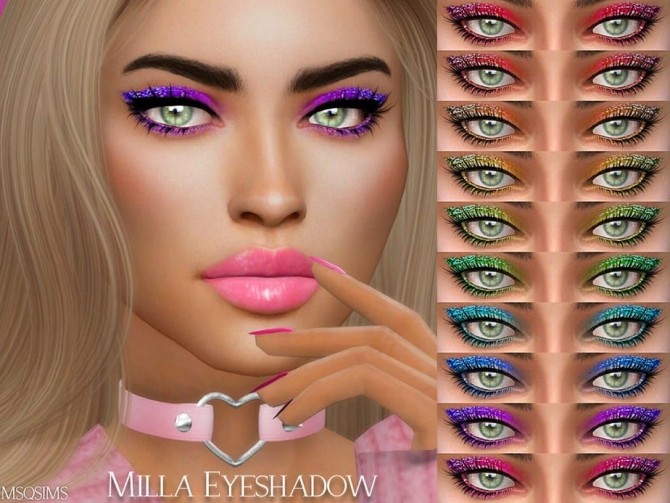Sims 4 Milla eyeshadow at MSQ Sims