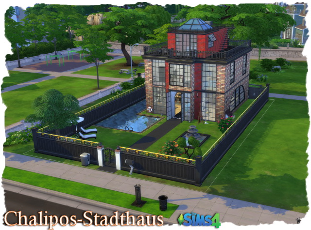 Sims 4 Townhouse by Chalipo at All 4 Sims