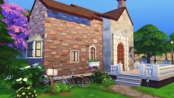 Sims 4 University Starter house by Angerouge at Studio Sims Creation