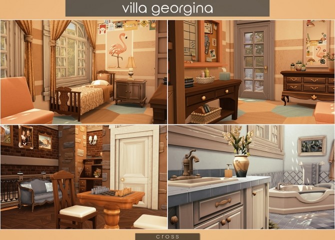 Sims 4 Villa Georgina by Praline at Cross Design