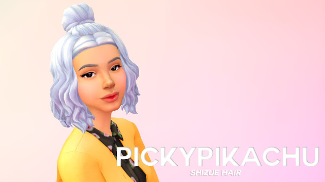 Sims 4 Shizue Hair at Pickypikachu