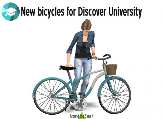 Sims 4 Bicycles for Discover University by Sandy at Around the Sims 4