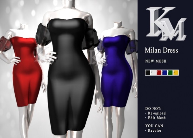 Sims 4 Milan Dress at KM