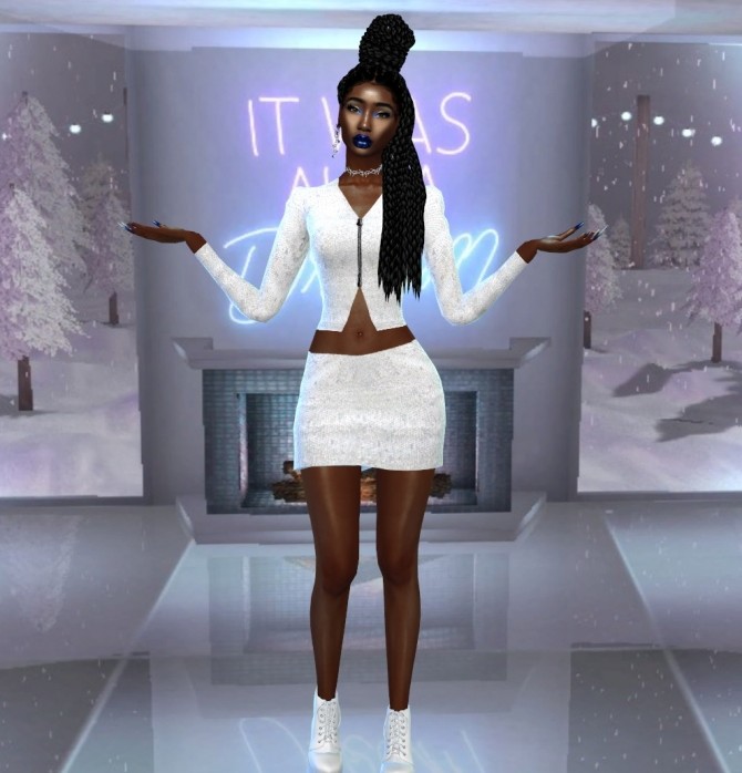 Sims 4 My Way Skirt Set at Teenageeaglerunner