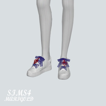 Sims 4 Mesh Strap Sneakers With Heart at Marigold